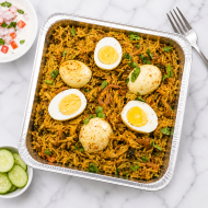 Tray Of Egg Dum Biriyani