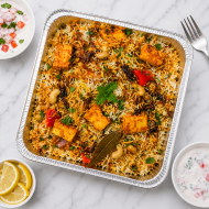Tray Of Paneer Dum Biriyani