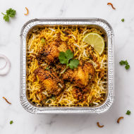 Half Tray Of Fish Dum Biriyani