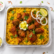 Tray Of Boneless Chicken Dum Biriyani