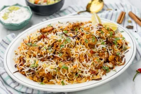Tray Of Shrimp Dum Biriyani